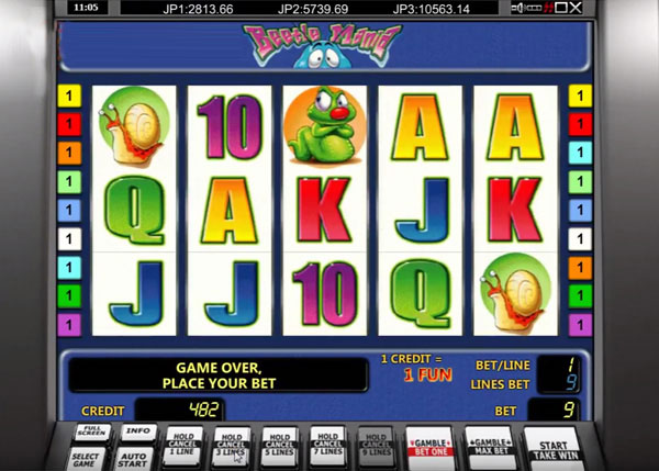 Beetle Mania Slot Machine. 